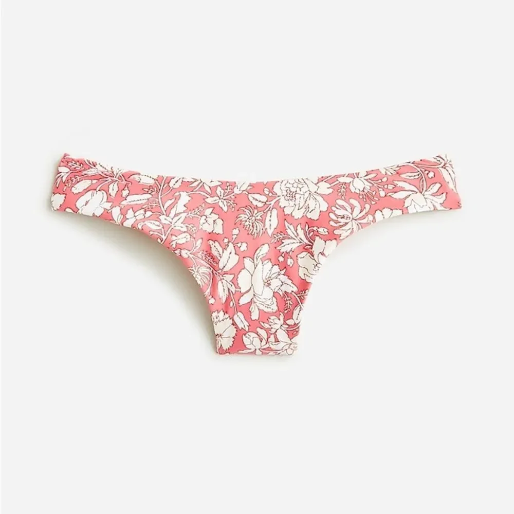 J.Crew - Size 2X - NWT - Curved-waist cheeky bikini bottom in tossed floral